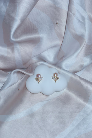 High Quality Freshwater Pearl Stud Earrings - image