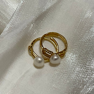 Linked Freshwater Pearl Ring - image