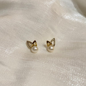 Rabbit Freshwater Pearl Earrings - image