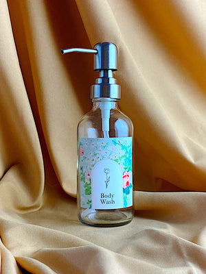 Pump Glass Bottle for liquids - image