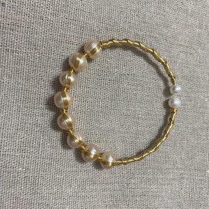 Natalie Freshwater Pearl Bangle - image