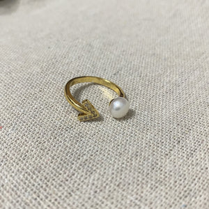 Arrow Freshwater Pearl Ring - image