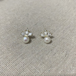 Ivey Freshwater Pearl Stud Earrings - image