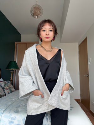 Straight Cut Kimono in Italian Diamond Trevira - image