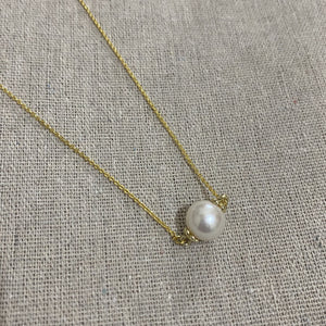 Claudette Freshwater Pearl Floating Necklace - image