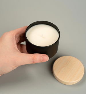 Soy Candle in Tin Can with Cover - image