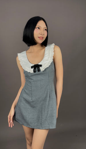 Polka Noir Mini Dress - image