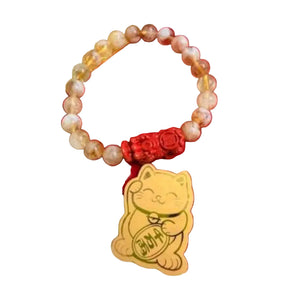 Money Catcher with citrine lucky charms - image