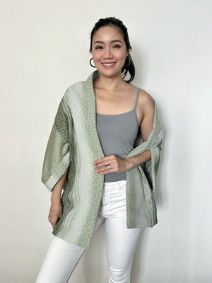 Multi-Way Kimono in Georgette Wave - image