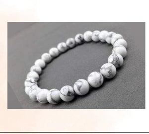 GAB & GAB 24K WHITE HOWLITE STONE - image