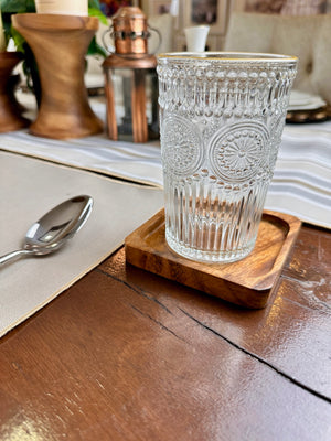 Wood Glass Coaster - 4 x 4 inches - image