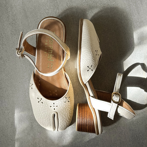 Tabi Meghan in Cream with 1.5” heels - image