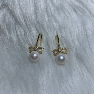 Round Drop Freshwater Pearl Earring 5 - image