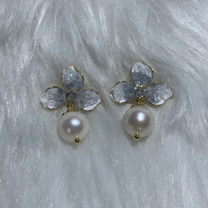 Round Drop Freshwater Pearl Earring 9 - image