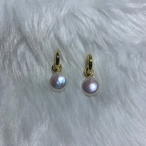 Big Loop Earring Coin Pearl 13 - image