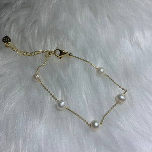 Freshwater Pearl Chain Bracelet - image