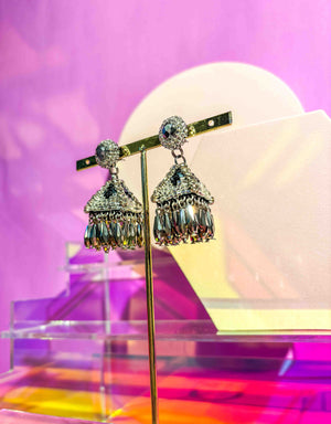 Steel Pyramid Earrings - image