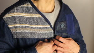 Collarless Denim T1 Jacket - image