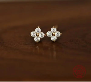 S925 Four Leaf Clover Earrings | SA3 Hamidah’s Pearl PH - image