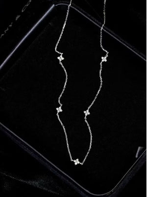 S925 Clover Floating Necklace | SA4 Hamidah’s Pearl PH - image