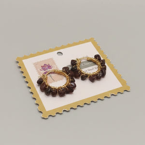 Garden Hoop Earrings - image