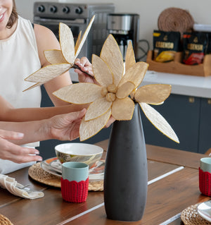 Abaca Poinsettia Flower - image