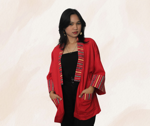 Isabela Kimono in Red - image