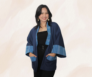 Isabela Kimono in denim blue - image