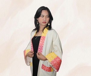 Isabela Kimono in white - image