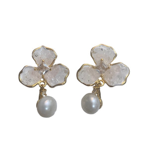 3 Gem Floral Freshwater Pearl - image