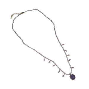 Amethyst Necklace round - image