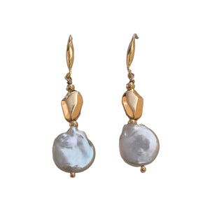 Coin pearl earrings 4 - image