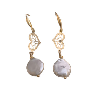 Coin pearl earrings 6 - image