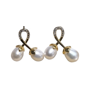 Duo Pearl Earrings 1010 - image