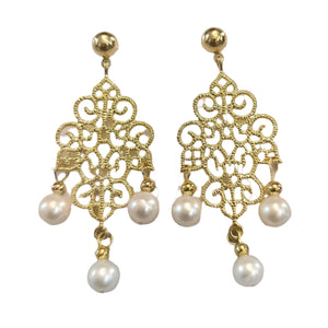 FILIGREE DROP EARRINGS1 - image