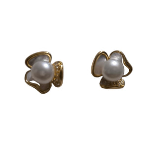 FLOWER PEARL EARRINGS 413 - image