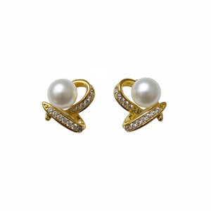 FRESHWATER PEARL EARRINGS A004 - image