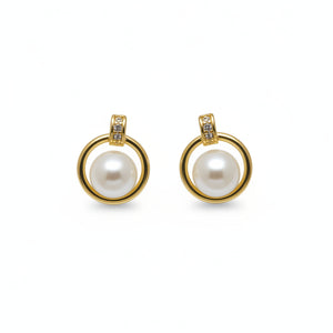 FRESHWATER PEARL EARRINGS A008 - image