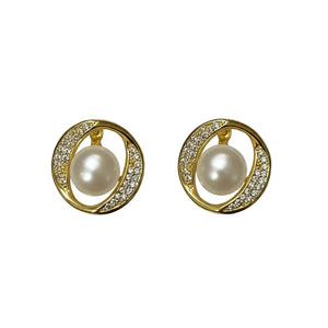 FRESHWATER PEARL EARRINGS A020 - image