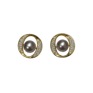 FRESHWATER  PEARL EARRINGS A022 - image