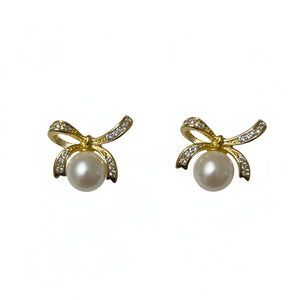 FRESHWATER pearl earrings  A001 - image