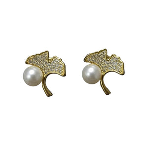 FRESHWATER pearl earrings  A011 - image