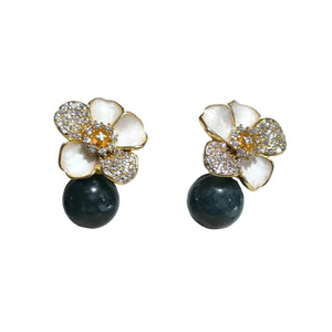 Jade earrings 1006 - image