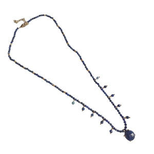 Lapis lazuli necklace -round - image