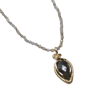 Moonstone Drop  Necklaces - image