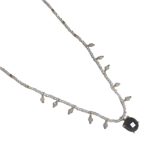 Moonstone Necklace -Round - image