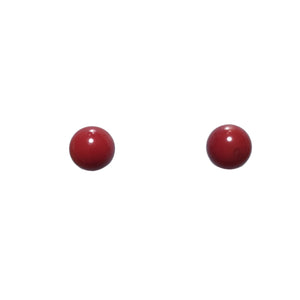 Natural Coral Stud Earrings1 - image