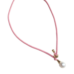 Necklace Silk PEARL pink - image
