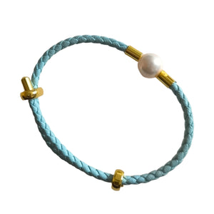 PEARL IN LEATHER BRACEELET 14 - image