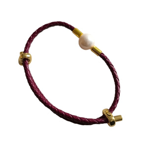 PEARL IN LEATHER BRACEELET 15 - image